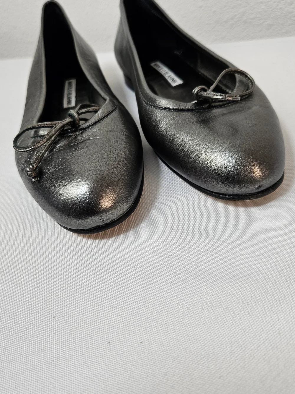 Manolo Blahnik Leather Ballet Flats MISMATCHED SIZE